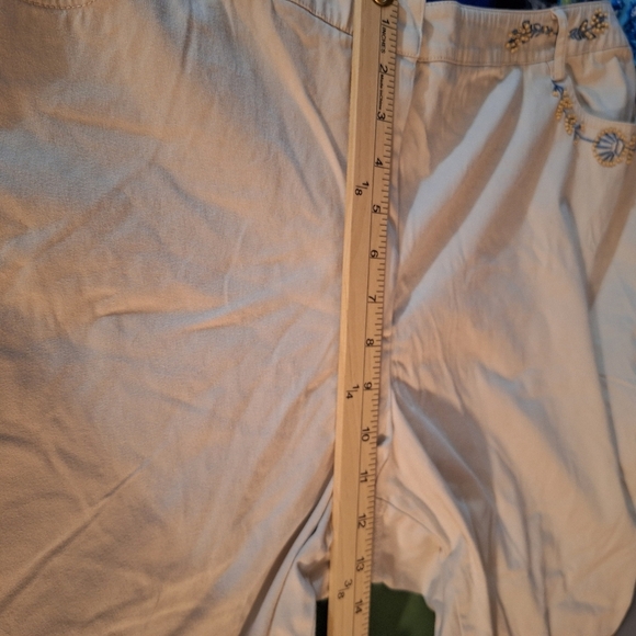 Talbots Cream Embroidered Women's Skimmers - Picture 6 of 8